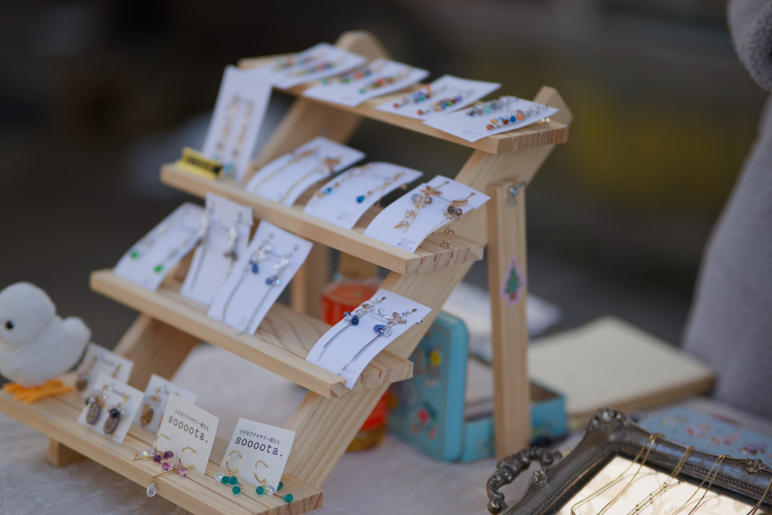 ジュエリーの展示